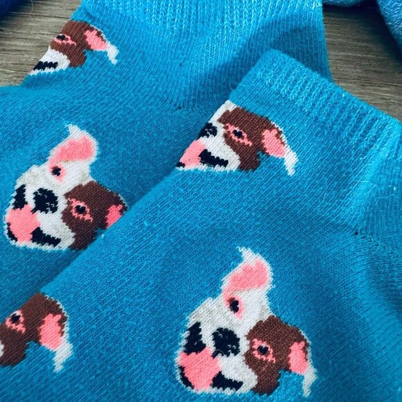 Dog Print Ankle Socks 3 Pair Bundle Lot - Picture 2 of 4